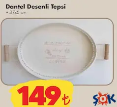 DANTEL DESENLİ TEPSİ DANTEL DESENLİ TEPSİ